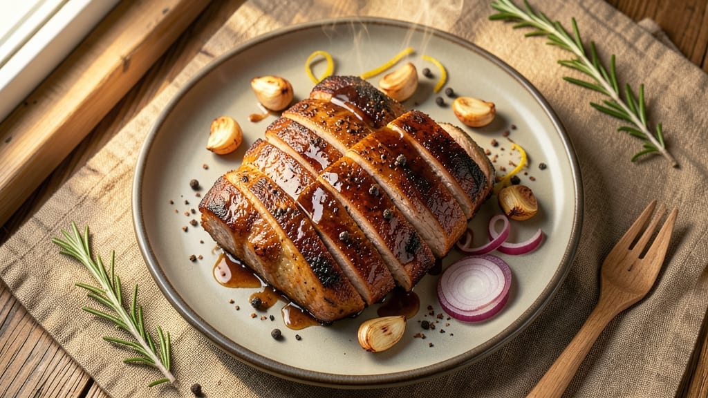 Air Fryer Rotisserie Pork Tenderloin Recipe: Juicy, Caramelized Crust in 25 Minutes