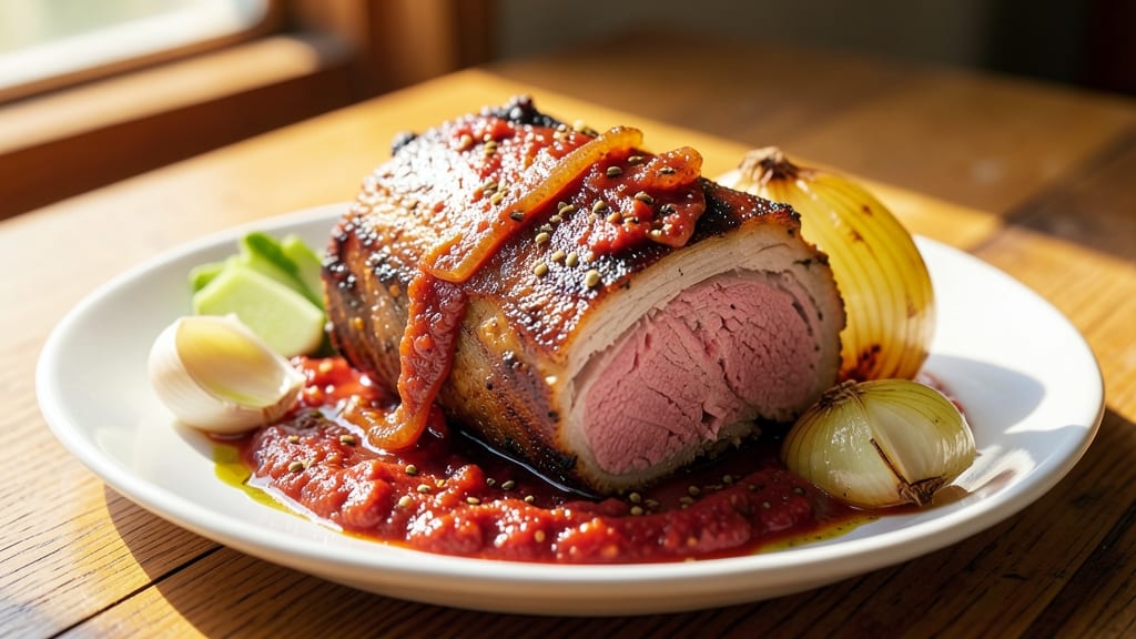 Alison Roman's Pork Shoulder Harissa Recipe: Spicy-Sweet Crisp Fat Magic