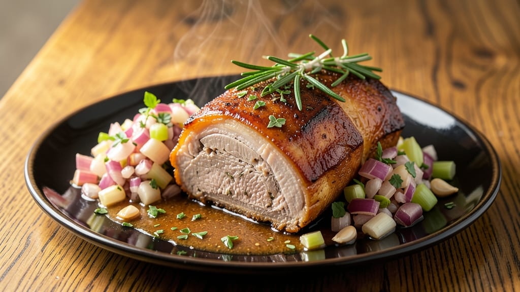 24 Hour Pork Shoulder Recipe: Fall-Apart Tenderness With Celery Crown Crunch