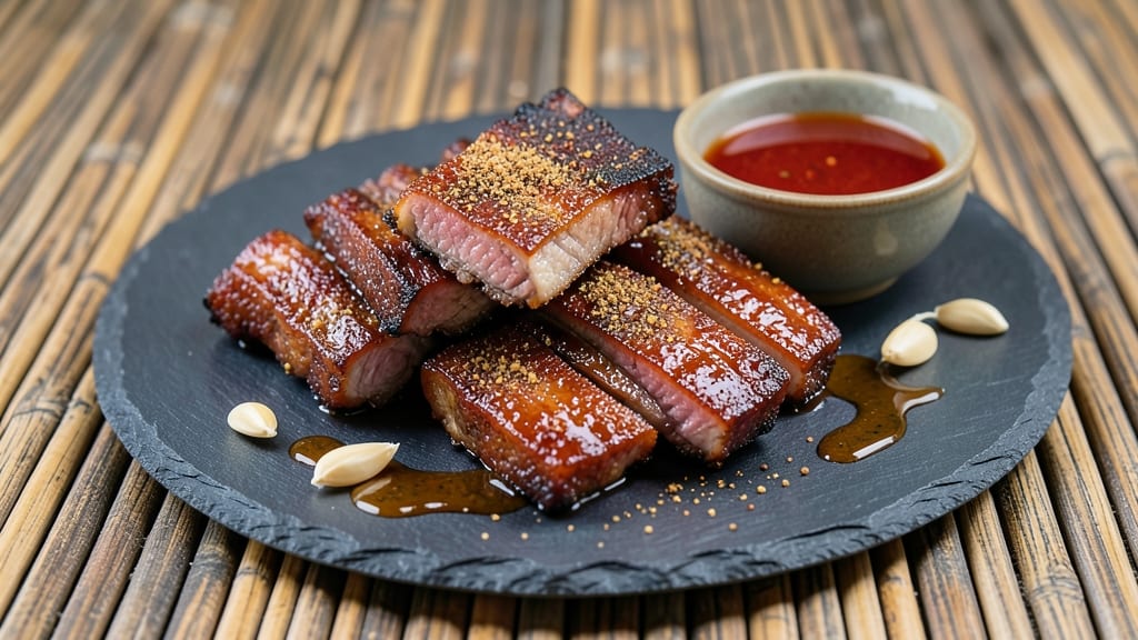 Chinese Barbecue Pork Spare Ribs Recipe: Smoky Five-Spice Crust, Tamarind-Kissed Glow