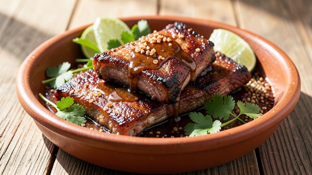 Mexican Style Pork Ribs Recipe: Smoky Chipotle and Cilantro-Lime Crunch