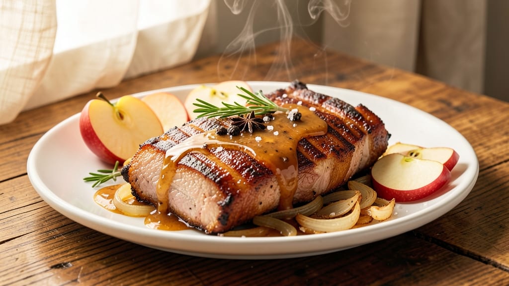 Apple Cider Pork Belly Recipe: Crispy Bark Over Sweet-Spiced Glaze