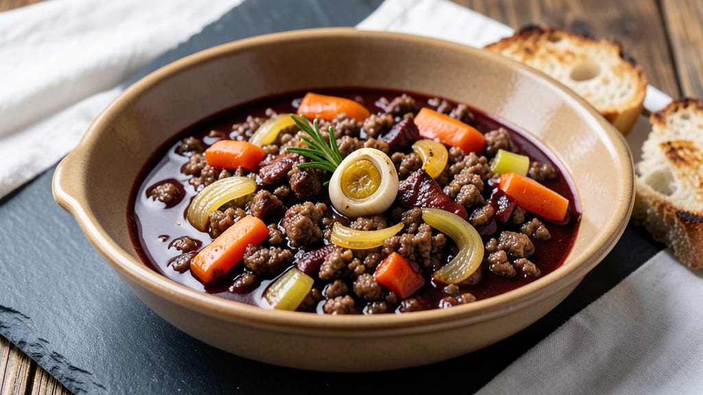 Minced Pork Ragu Recipe: Slow-Simmered Richness With Herbed Celery Crowns