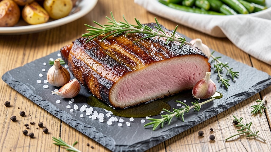 2-Pound Pork Loin Roast Recipe: Juicy Pink Centers With Crispy Garlic-Herb Crust