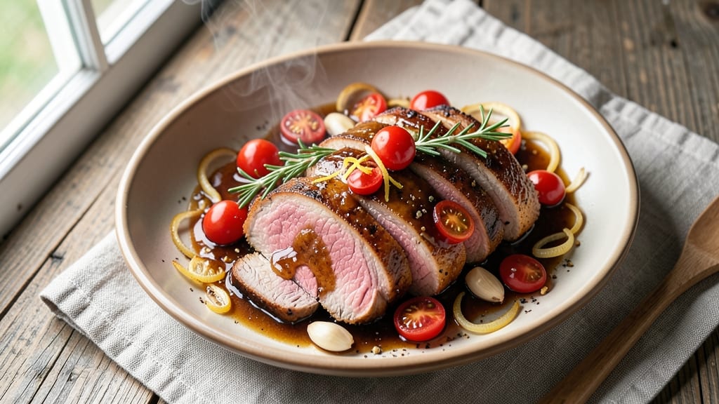 Amazing Pork Loin Slow Cooker Recipe: Juicy Pink Hearts With Herb-Infused Crisp