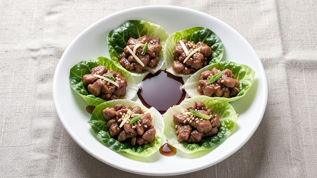 Minced Pork Wrapped in Lettuce Recipe: Crispy Edges and Fresh Herb Bite