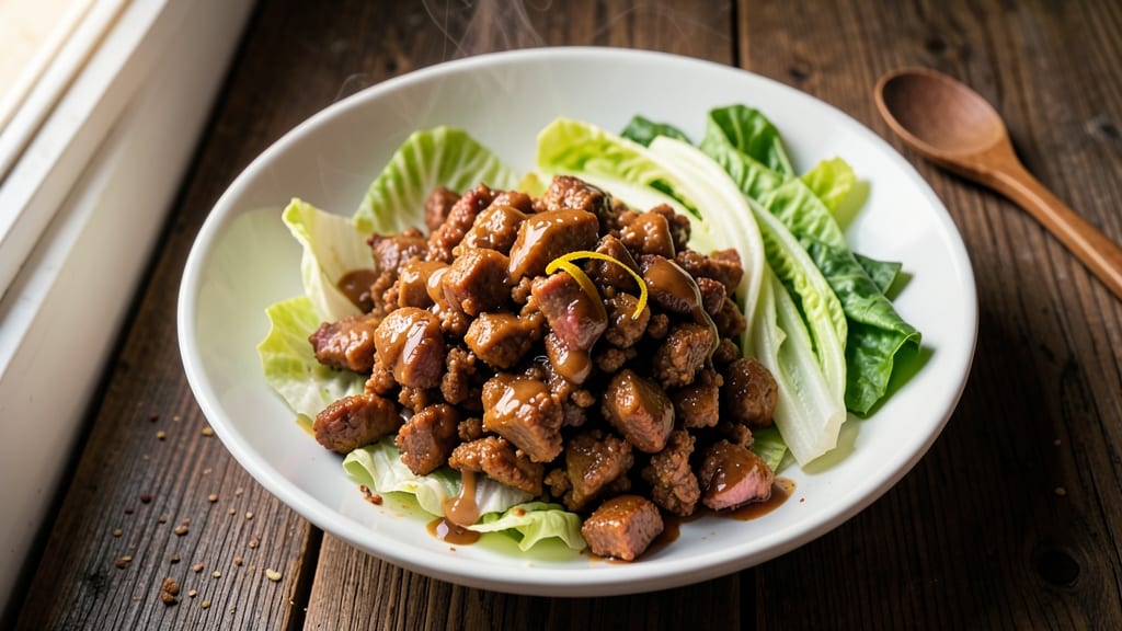 Minced Pork and Lettuce Recipe: Crispy Noodle Salad With Tangy Peanut Dressing