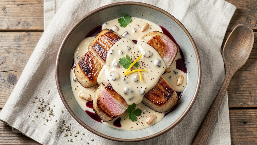 Slow Cooker Pork Chop Recipe with Cream of Mushroom Soup: Creamy Mushroom-Glazed Tenderness