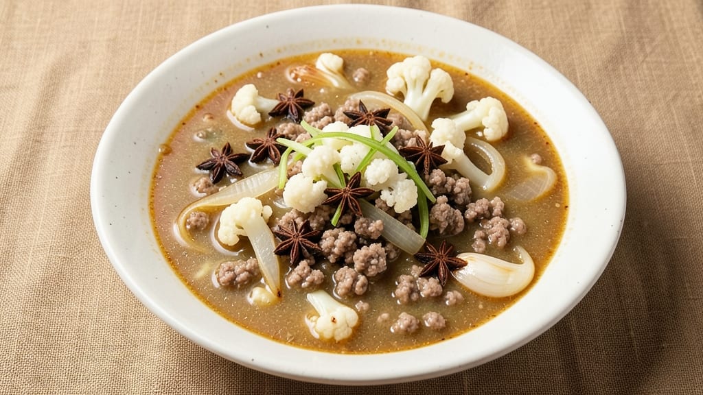Minced Pork Soup Recipe: Fragrant Star Anise and Cumin Infusion