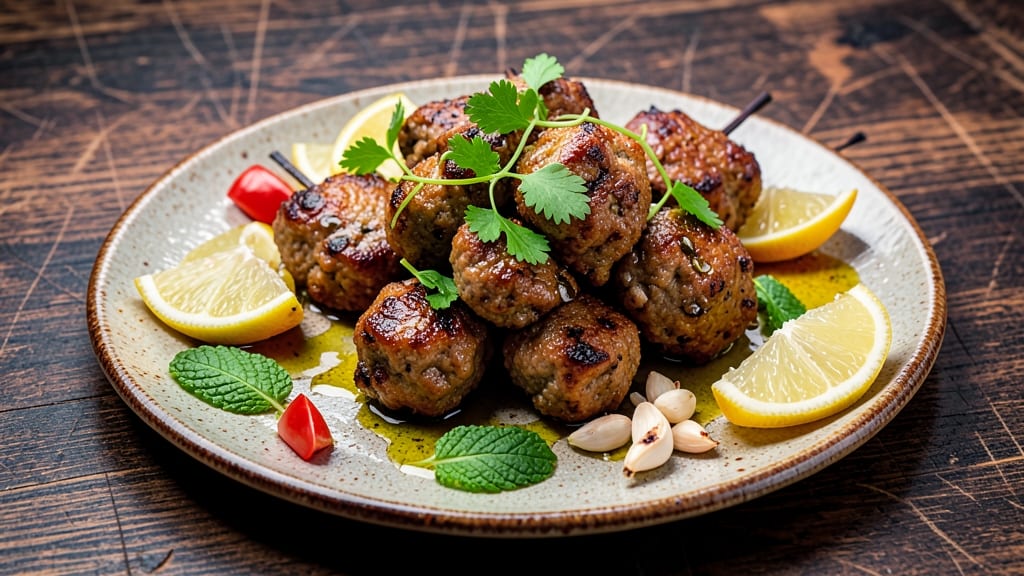 Minced Pork Kebabs Recipe: Charred, Juicy Bites With Fresh Herb Crunch
