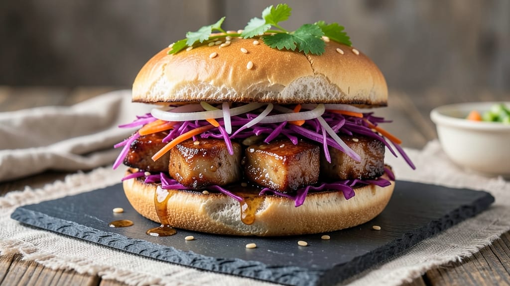 Asian Pork Sandwiches Recipe: Crispy-Baked Buns With Sweet Chili Glaze