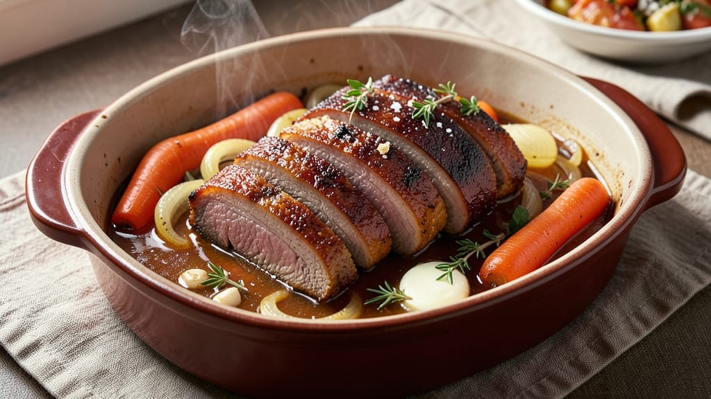 Apple Cider Braised Pork Recipe: Spiced Apple Cider Tenderizes Pork to Fall-Apart Richness