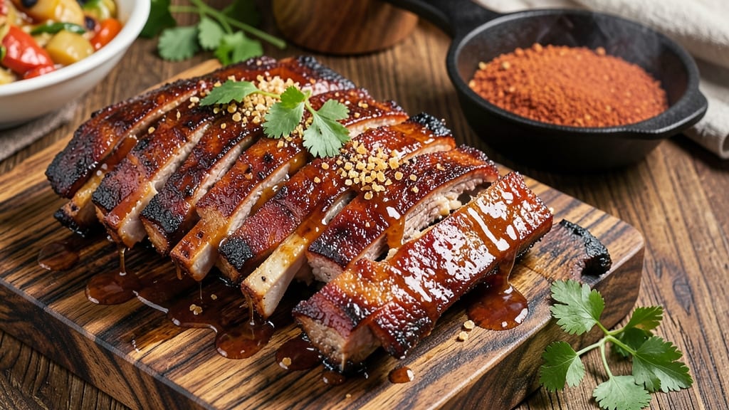 Barbecue Pork Spare Ribs Recipe: Grill-Mastered Crispy Bark, Juicy Pink Magic