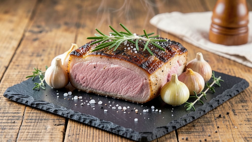 8-Lb Pork Tenderloin Recipe: Herb-Infused Roast With Crispy Celery Crown Topping