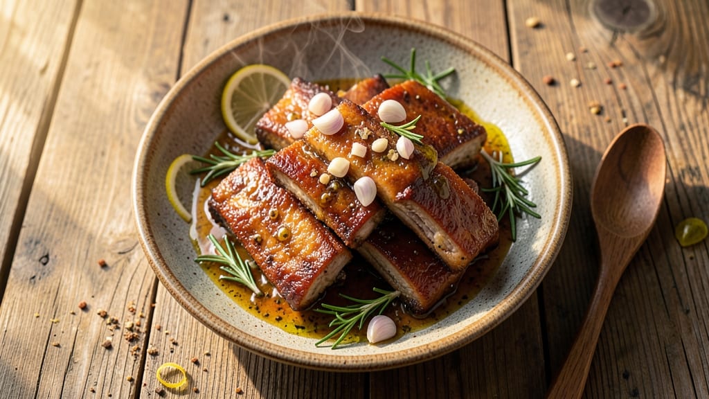 Mediterranean Pork Ribs Recipe: Herb-Crusted Bites with Smoky Citrus Glaze