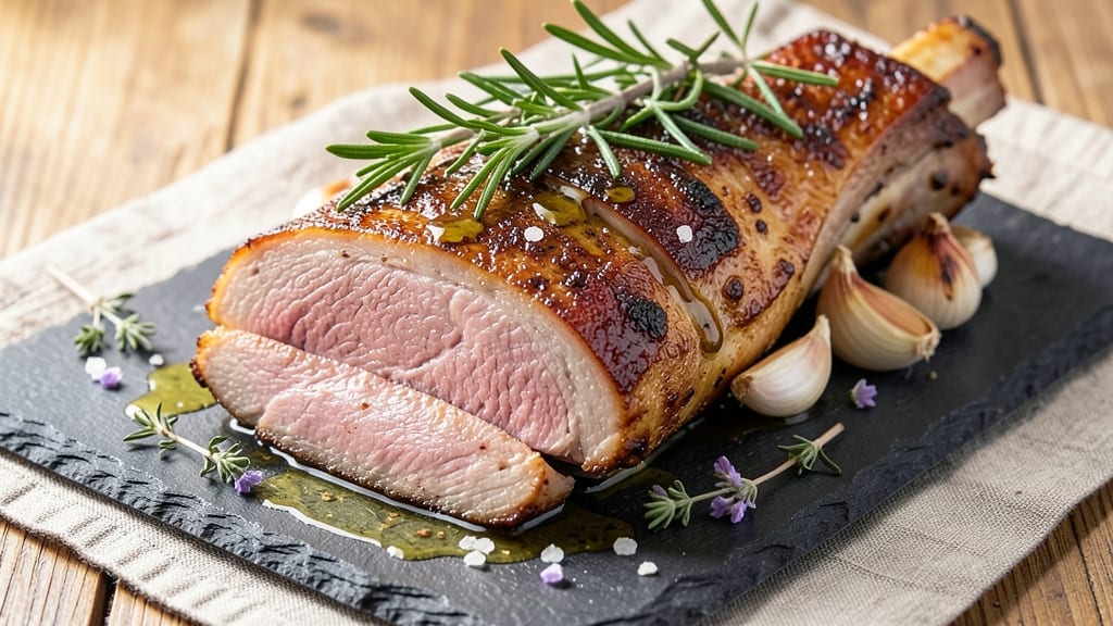 3-Pound Pork Loin Recipe: Herb-Roasted Crust With Juicy Pink Hearts