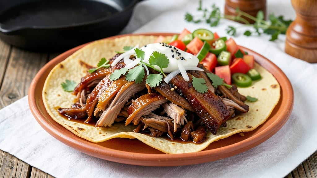 Mexican Style Pulled Pork Tacos Recipe: Smoky Chipotle-Cumin Crunch in Corn Tortillas