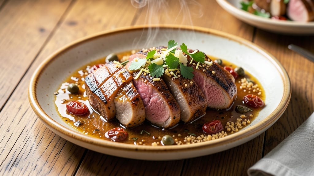 Miller's Ale House Pork Osso Buco Recipe: Slow-Braised Celery Crown Crunch Over Creamy Herb Sauce