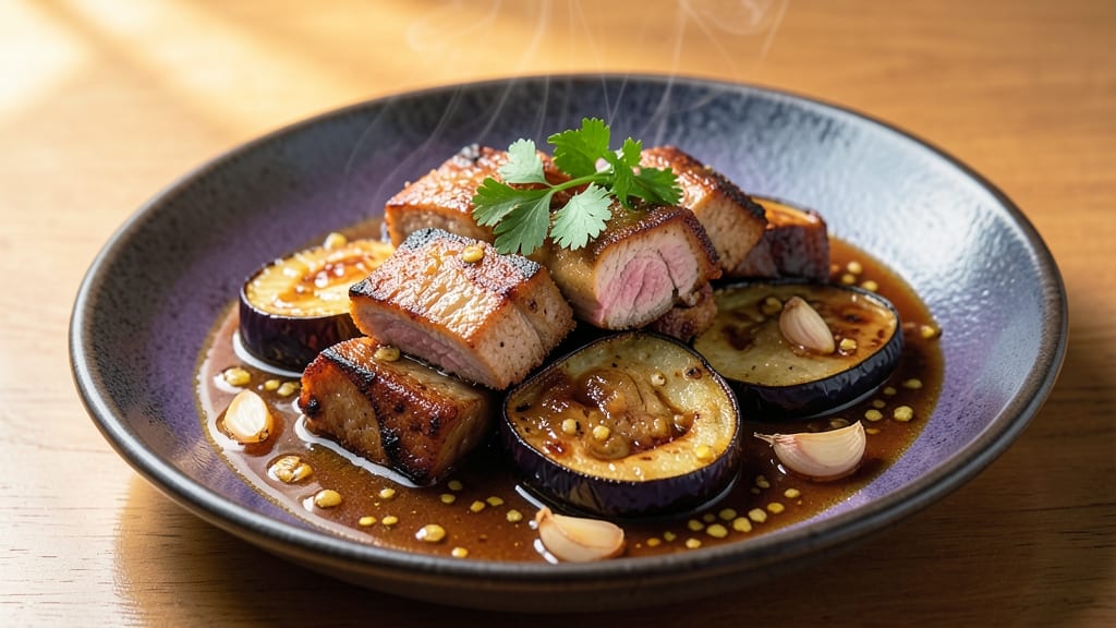 Adobong Talong With Pork Recipe: Smoky Soy-Braised Eggplant and Meat