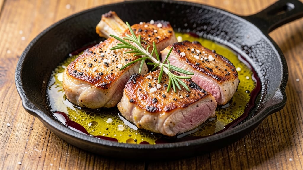 All-Recipe Pork Chops: Pan-Seared Crust With Juicy Pink Hearts