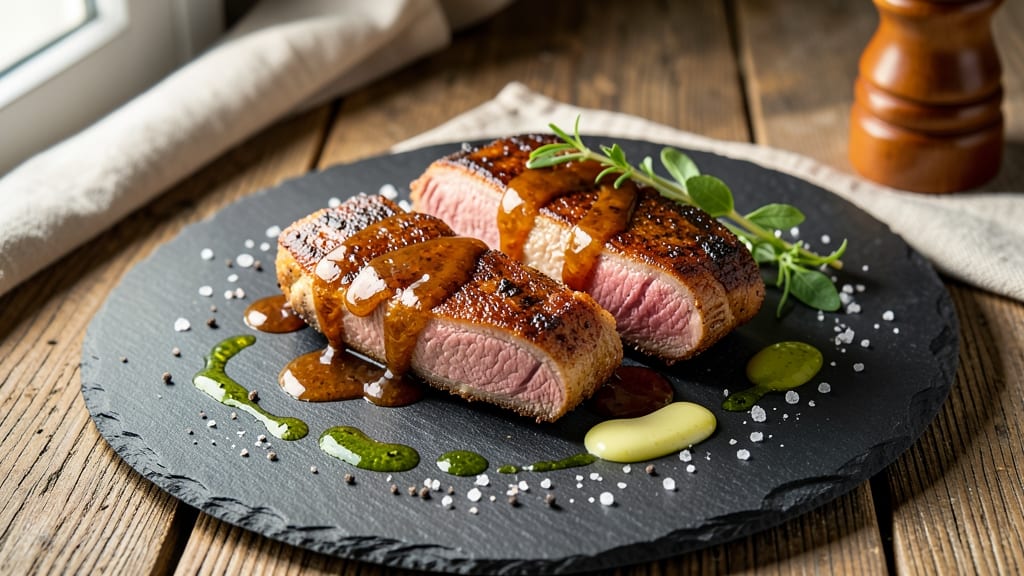 A1 Steak Sauce Pork Chops Recipe: Seared Crust and Juicy Pink Hearts