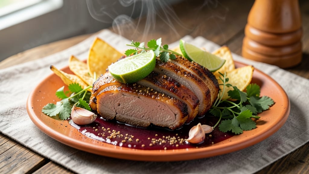 Mexican Pork Recipe Ideas: Chipotle-Lime Carnitas With Crunchy Topping